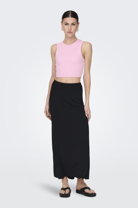 Only onlvilma s/l cropped tank top jrs n
